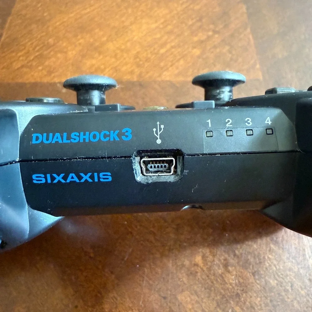 Sony PlayStation 3 PS3 DualShock 3 Wireless Controller CECHZC2U Sixaxis Black - Picture 3 of 7